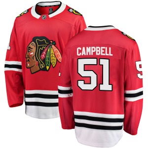 Youth Brian Campbell Chicago Blackhawks Fanatics Branded Breakaway Red Home Jersey