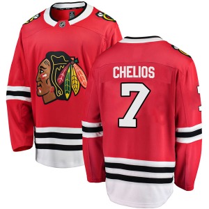 Youth Chris Chelios Chicago Blackhawks Fanatics Branded Breakaway Red Home Jersey