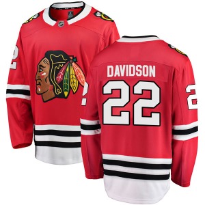 Youth Brandon Davidson Chicago Blackhawks Fanatics Branded Breakaway Red Home Jersey