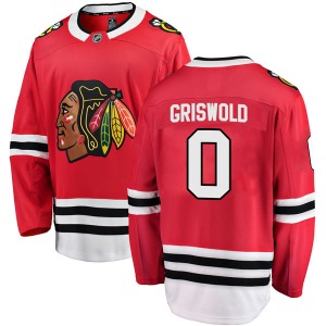 Youth Clark Griswold Chicago Blackhawks Fanatics Branded Breakaway Red Home Jersey