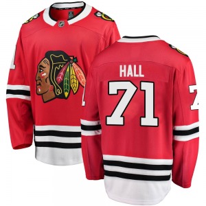 Youth Taylor Hall Chicago Blackhawks Fanatics Branded Breakaway Red Home Jersey