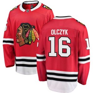 Youth Ed Olczyk Chicago Blackhawks Fanatics Branded Breakaway Red Home Jersey