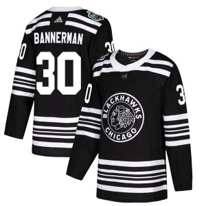 Murray Bannerman Chicago Blackhawks Adidas Authentic Black 2019 Winter Classic Jersey