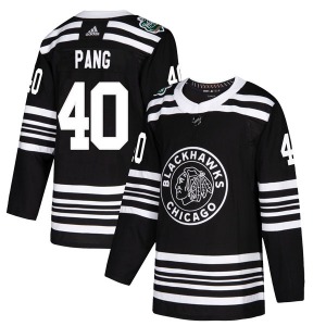 Darren Pang Chicago Blackhawks Adidas Authentic Black 2019 Winter Classic Jersey