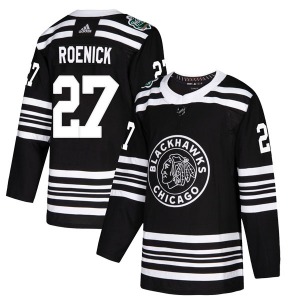 Jeremy Roenick Chicago Blackhawks Adidas Authentic Black 2019 Winter Classic Jersey