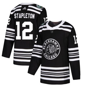 Pat Stapleton Chicago Blackhawks Adidas Authentic Black 2019 Winter Classic Jersey