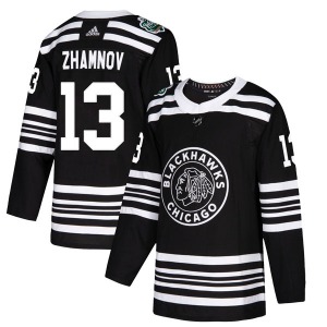 Alex Zhamnov Chicago Blackhawks Adidas Authentic Black 2019 Winter Classic Jersey