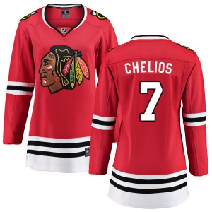 Women's Chris Chelios Chicago Blackhawks Fanatics Branded Breakaway Red Home Jersey