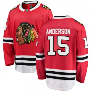 Joey Anderson Chicago Blackhawks Fanatics Branded Breakaway Red Home Jersey