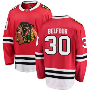 ED Belfour Chicago Blackhawks Fanatics Branded Breakaway Red Home Jersey