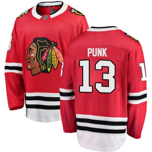 CM Punk Chicago Blackhawks Fanatics Branded Breakaway Red Home Jersey