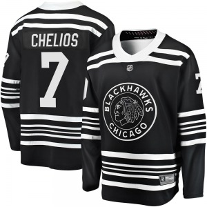 Chris Chelios Chicago Blackhawks Fanatics Branded Premier Black Breakaway Alternate 2019/20 Jersey