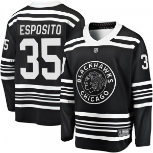 Tony Esposito Chicago Blackhawks Fanatics Branded Premier Black Breakaway Alternate 2019/20 Jersey