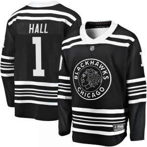 Glenn Hall Chicago Blackhawks Fanatics Branded Premier Black Breakaway Alternate 2019/20 Jersey