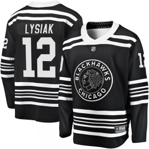 Tom Lysiak Chicago Blackhawks Fanatics Branded Premier Black Breakaway Alternate 2019/20 Jersey