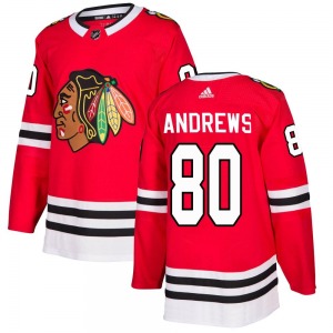 Zach Andrews Chicago Blackhawks Adidas Authentic Red Home Jersey