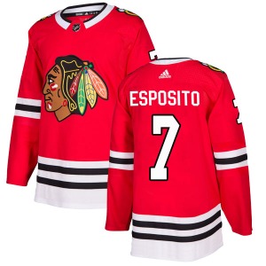 Phil Esposito Chicago Blackhawks Adidas Authentic Red Home Jersey