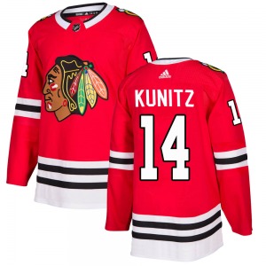 Chris Kunitz Chicago Blackhawks Adidas Authentic Red Home Jersey