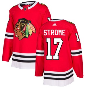 Dylan Strome Chicago Blackhawks Adidas Authentic Red Home Jersey