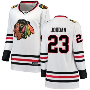 Women's Michael Jordan Chicago Blackhawks Fanatics Branded Breakaway White Away Jersey