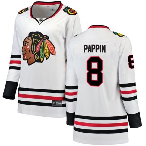 Women's Jim Pappin Chicago Blackhawks Fanatics Branded Breakaway White Away Jersey