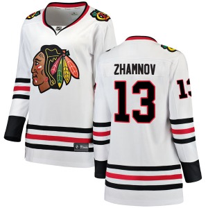 Women's Alex Zhamnov Chicago Blackhawks Fanatics Branded Breakaway White Away Jersey