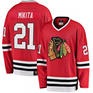 Youth Stan Mikita Chicago Blackhawks Fanatics Branded Premier Red Breakaway Heritage Jersey