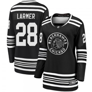 Women's Steve Larmer Chicago Blackhawks Fanatics Branded Premier Black Breakaway Alternate 2019/20 Jersey