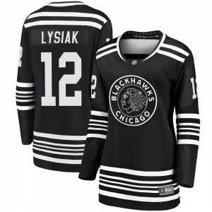 Women's Tom Lysiak Chicago Blackhawks Fanatics Branded Premier Black Breakaway Alternate 2019/20 Jersey