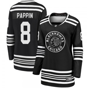 Women's Jim Pappin Chicago Blackhawks Fanatics Branded Premier Black Breakaway Alternate 2019/20 Jersey