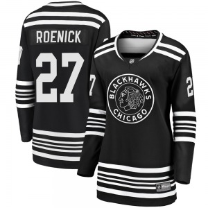 Women's Jeremy Roenick Chicago Blackhawks Fanatics Branded Premier Black Breakaway Alternate 2019/20 Jersey