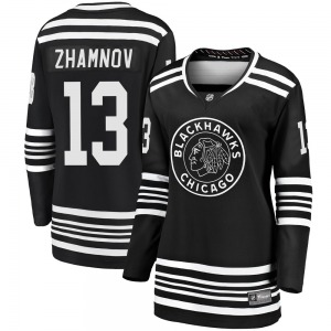 Women's Alex Zhamnov Chicago Blackhawks Fanatics Branded Premier Black Breakaway Alternate 2019/20 Jersey