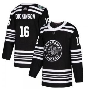 Youth Jason Dickinson Chicago Blackhawks Adidas Authentic Black 2019 Winter Classic Jersey