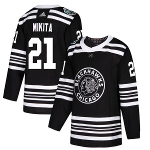 Youth Stan Mikita Chicago Blackhawks Adidas Authentic Black 2019 Winter Classic Jersey