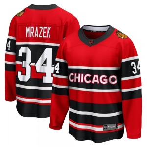 Petr Mrazek Chicago Blackhawks Fanatics Branded Breakaway Red Special Edition 2.0 Jersey