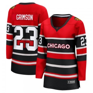 Women's Stu Grimson Chicago Blackhawks Fanatics Branded Breakaway Red Special Edition 2.0 Jersey