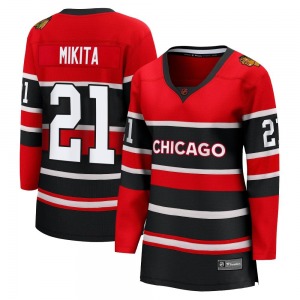 Women's Stan Mikita Chicago Blackhawks Fanatics Branded Breakaway Red Special Edition 2.0 Jersey