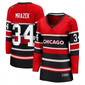 Women's Petr Mrazek Chicago Blackhawks Fanatics Branded Breakaway Red Special Edition 2.0 Jersey