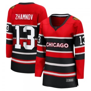 Women's Alex Zhamnov Chicago Blackhawks Fanatics Branded Breakaway Red Special Edition 2.0 Jersey