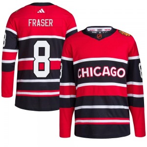 Youth Curt Fraser Chicago Blackhawks Adidas Authentic Red Reverse Retro 2.0 Jersey