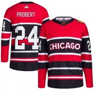Youth Bob Probert Chicago Blackhawks Adidas Authentic Red Reverse Retro 2.0 Jersey