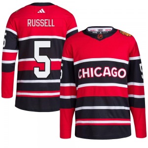 Youth Phil Russell Chicago Blackhawks Adidas Authentic Red Reverse Retro 2.0 Jersey