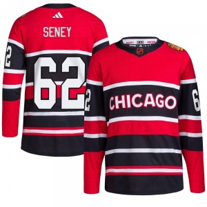 Youth Brett Seney Chicago Blackhawks Adidas Authentic Red Reverse Retro 2.0 Jersey