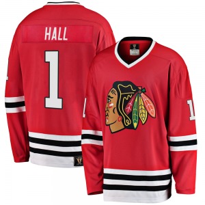 Glenn Hall Chicago Blackhawks Fanatics Branded Premier Red Breakaway Heritage Jersey