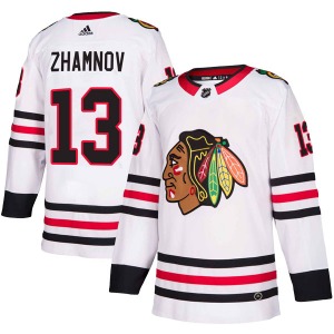 Alex Zhamnov Chicago Blackhawks Adidas Authentic White Away Jersey