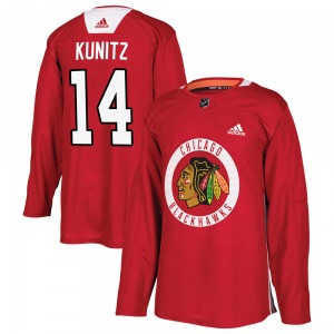 Youth Chris Kunitz Chicago Blackhawks Adidas Authentic Red Home Practice Jersey
