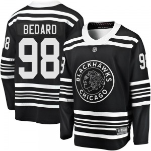 Youth Connor Bedard Chicago Blackhawks Fanatics Branded Premier Black Breakaway Alternate 2019/20 Jersey