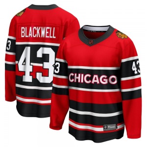 Youth Colin Blackwell Chicago Blackhawks Fanatics Branded Breakaway Black Red Special Edition 2.0 Jersey