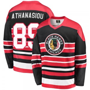 Andreas Athanasiou Chicago Blackhawks Fanatics Branded Premier Red/Black Breakaway Heritage Jersey