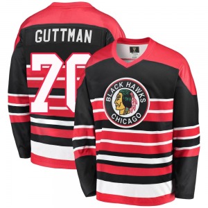 Cole Guttman Chicago Blackhawks Fanatics Branded Premier Red/Black Breakaway Heritage Jersey
